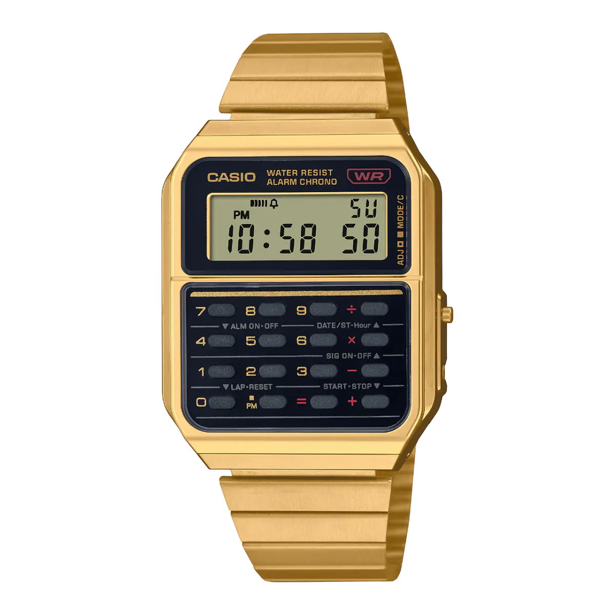 Casio Gold Retro Calculator Watch CA-500WEG-1ADF