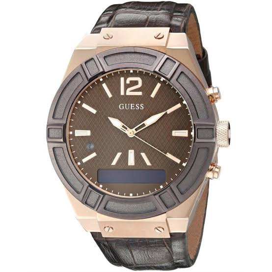 Guess Connect Gents Brown Leather
