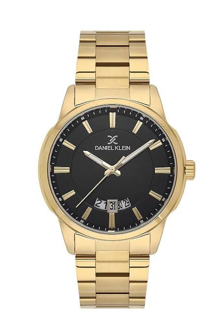 Daniel Klein Premium Gents Gold Watch Black Dial