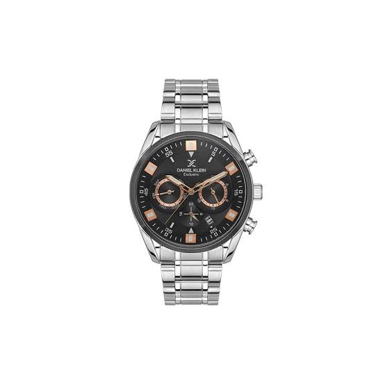 Daniel Klein Exclusive Gun-metal Multi-dial Gents Watch