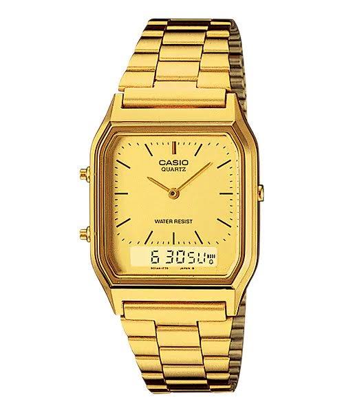 Casio Gold Retro Analog Digital Watch