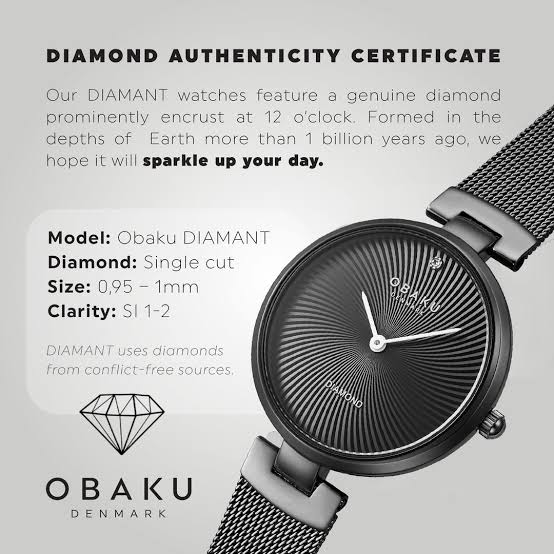 Obaku Diamant Black