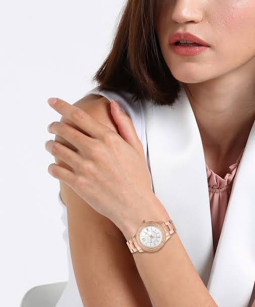 Fossil Women's Stella Three-Hand Date Rose Gold-Tone Stainless Steel Watch