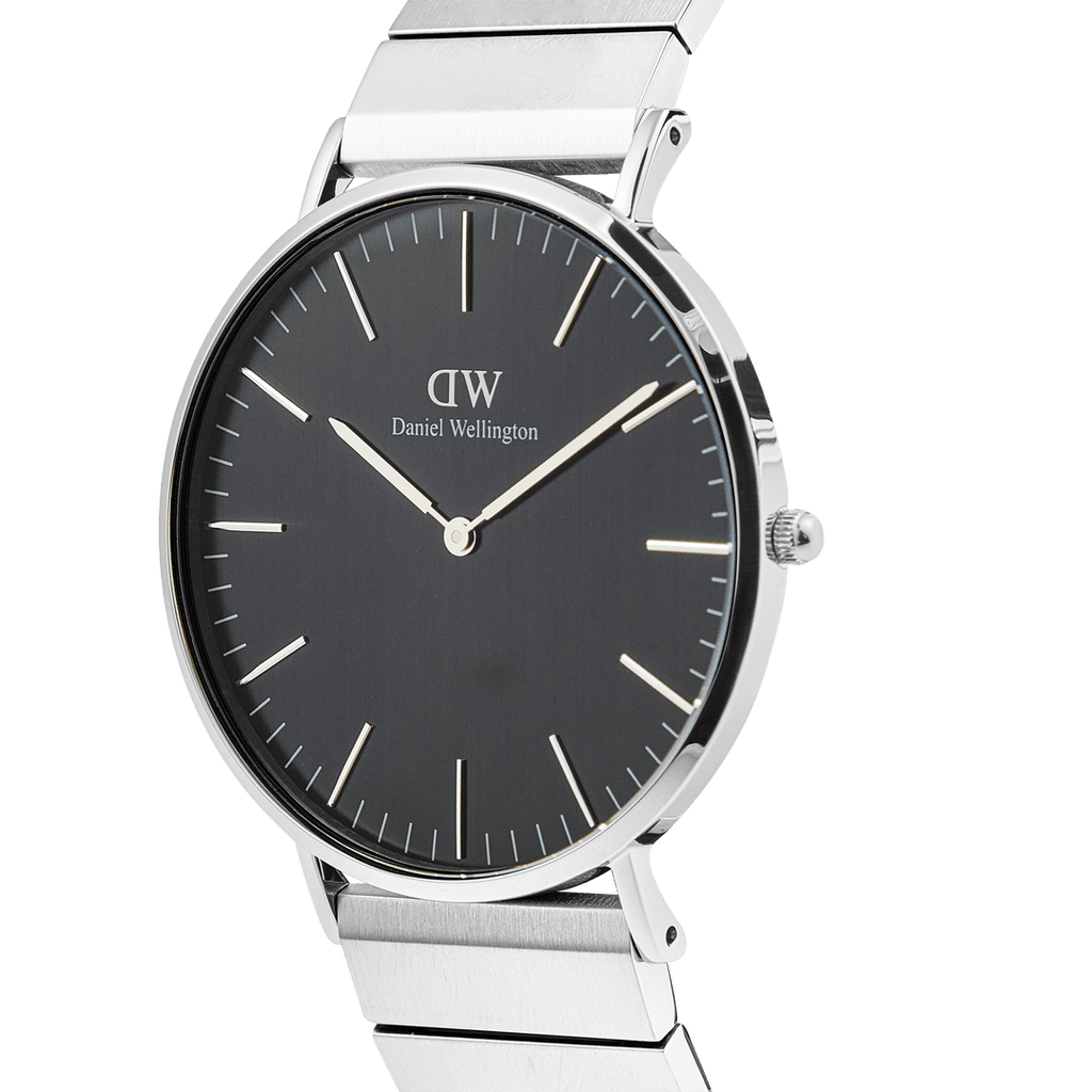 Daniel Wellington Silver Classic Piano Onyx