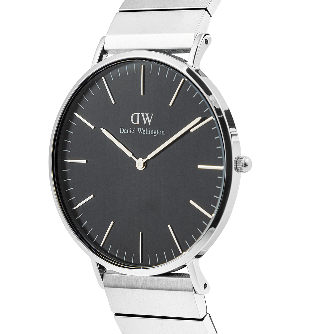 Daniel Wellington Silver Classic Piano Onyx