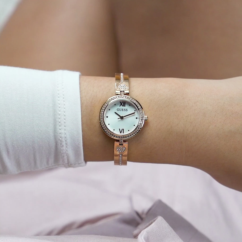 Guess Ladies Love Struck Rosegold Watch