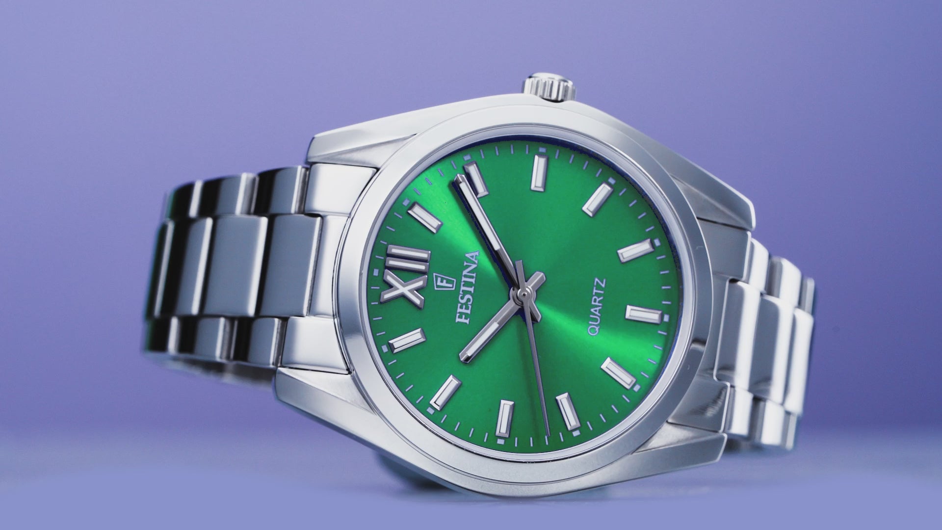 FESTINA WATCH F20622/4 ALEGRÍA COLLECTION, GREEN STEEL STRAP, WOMEN'S.