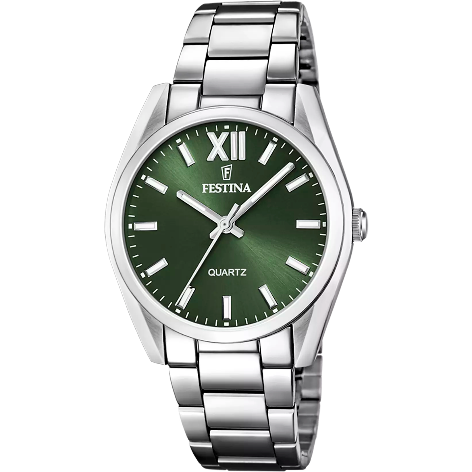 FESTINA WATCH F20622/4 ALEGRÍA COLLECTION, GREEN STEEL STRAP, WOMEN'S.