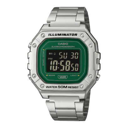 Casio Illuminator W-218HD-3AVDF Green