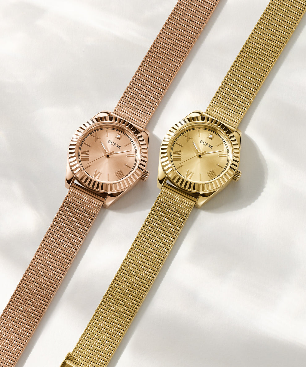 GUESS Ladies Gold Tone Analog Watch
