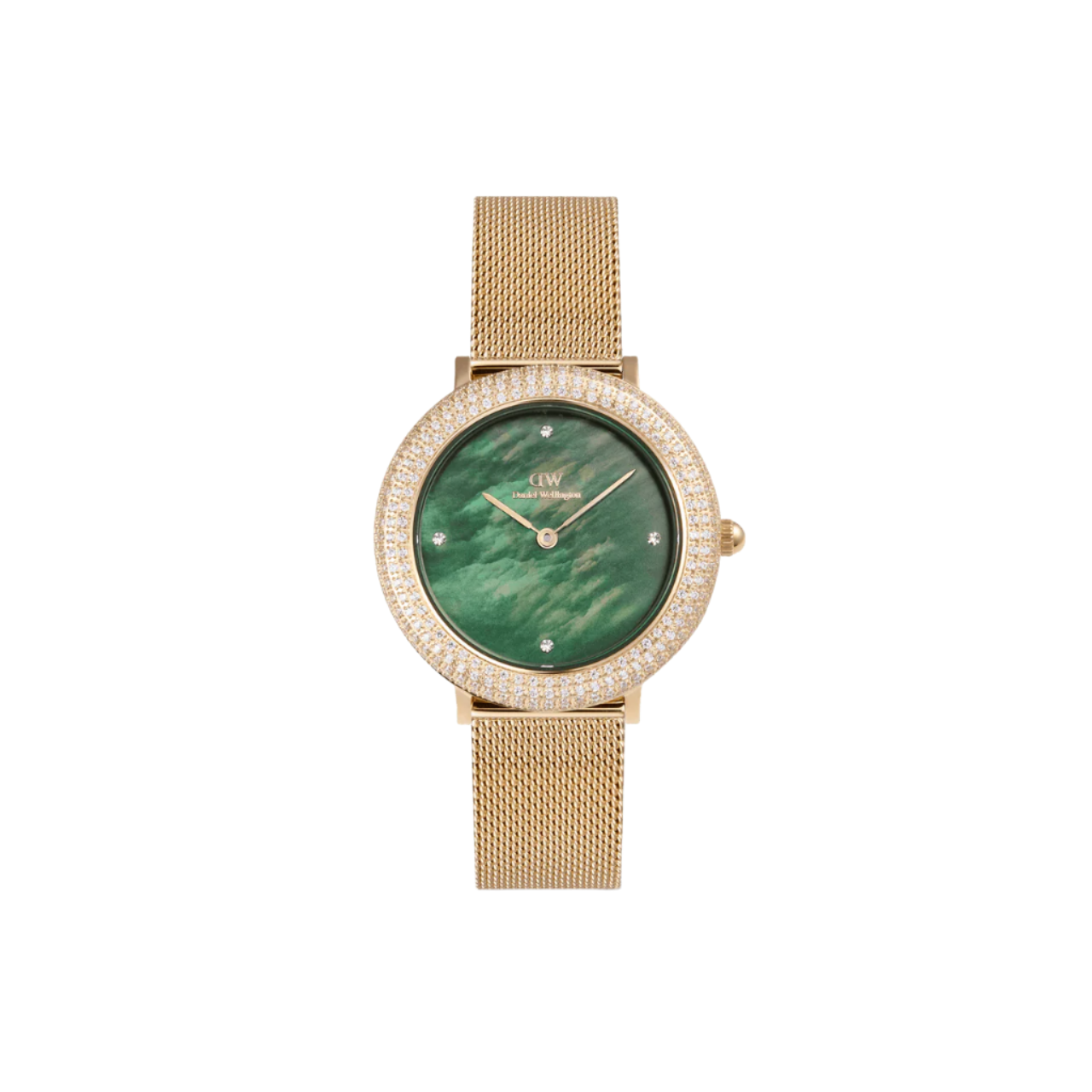 Daniel Wellington crystalline evergold green