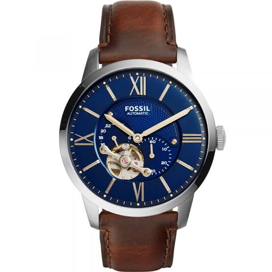 Fossil Townsman Automatic Dark Brown Leather