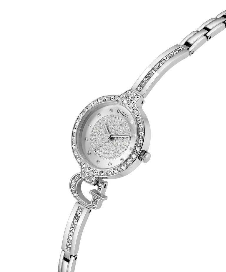 GUESS Ladies Giselle Silver Tone Analog Watch