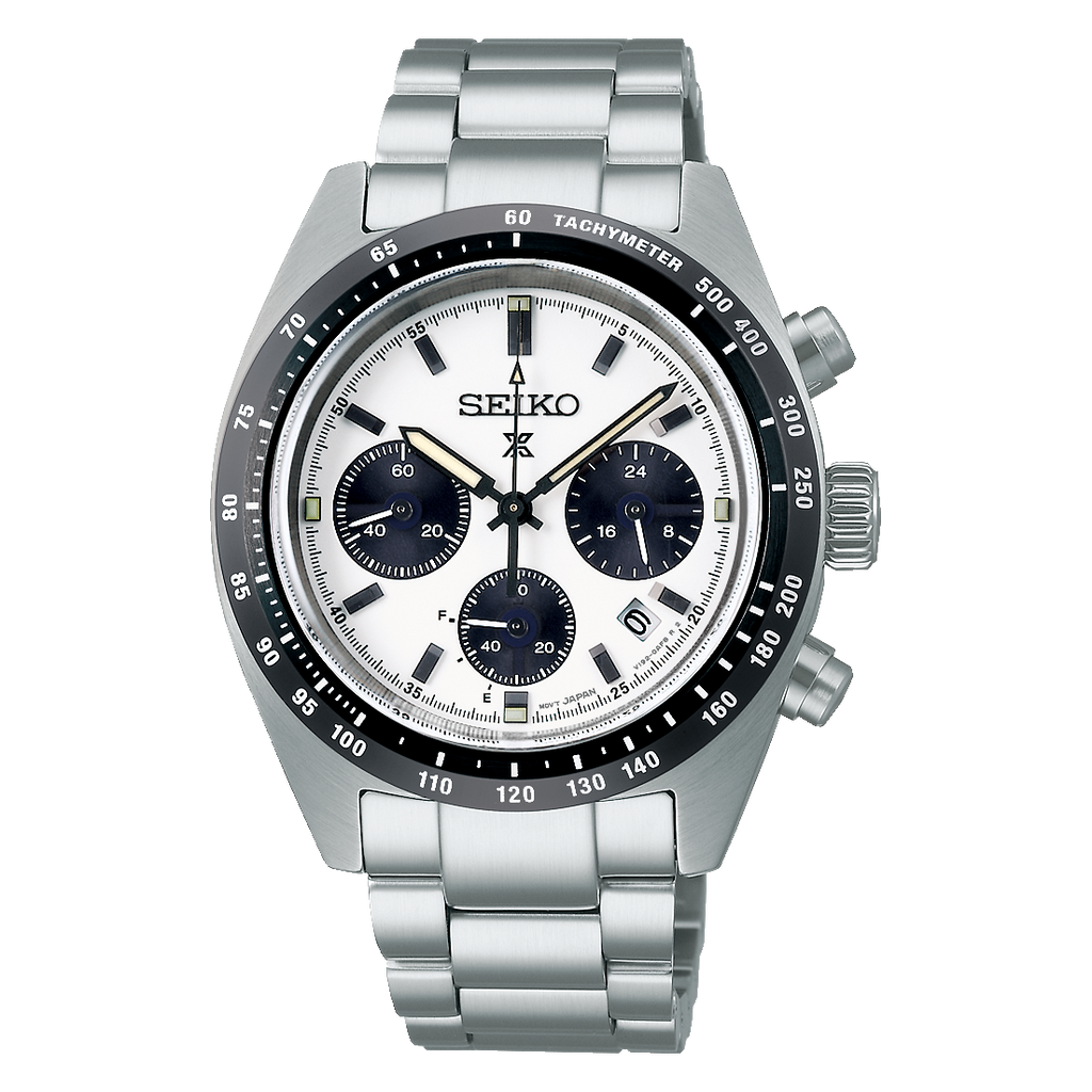 Seiko Prospex Speedtimer Monochrome Solar Chronograph Watch - SSC961P1