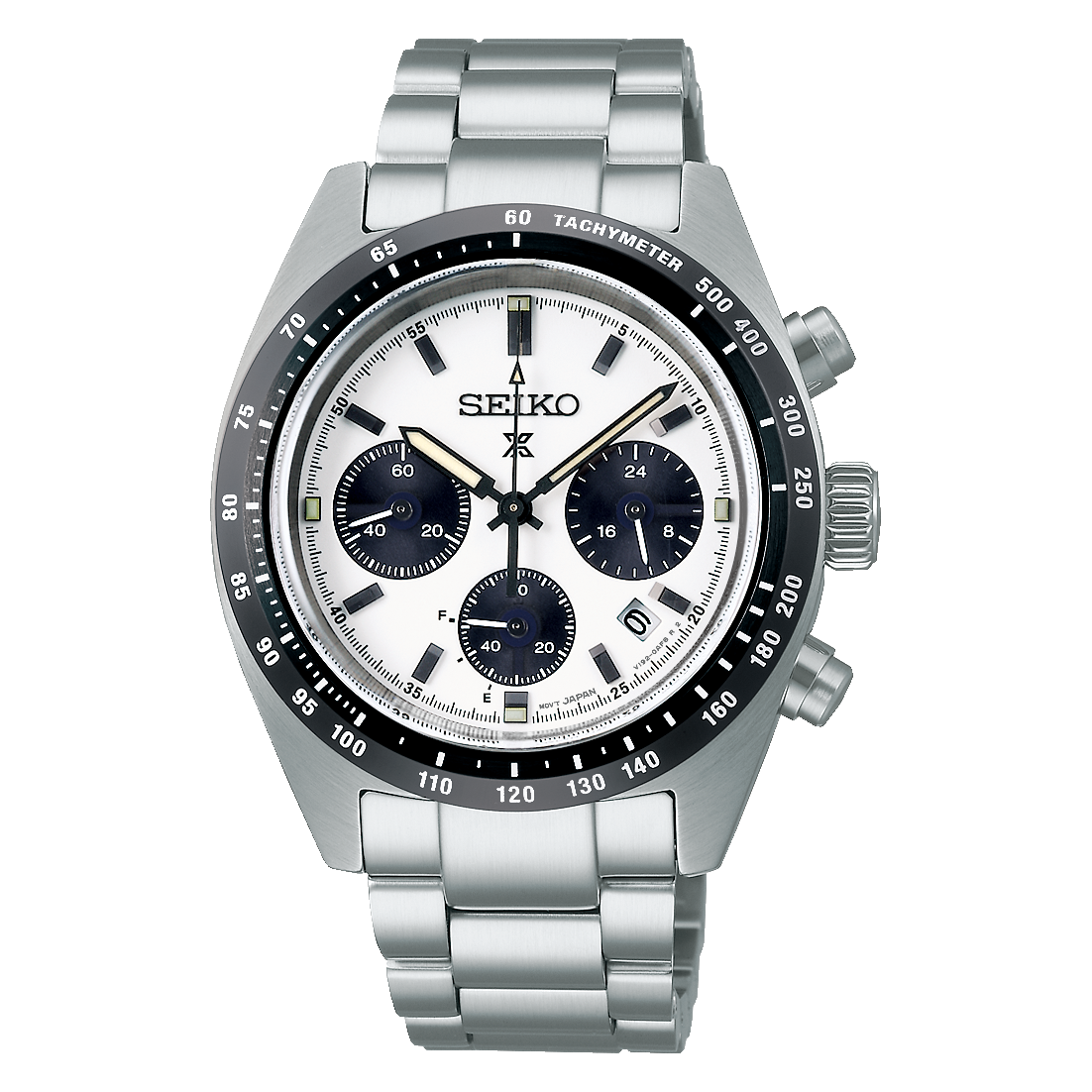 Seiko Prospex Speedtimer Monochrome Solar Chronograph Watch - SSC961P1