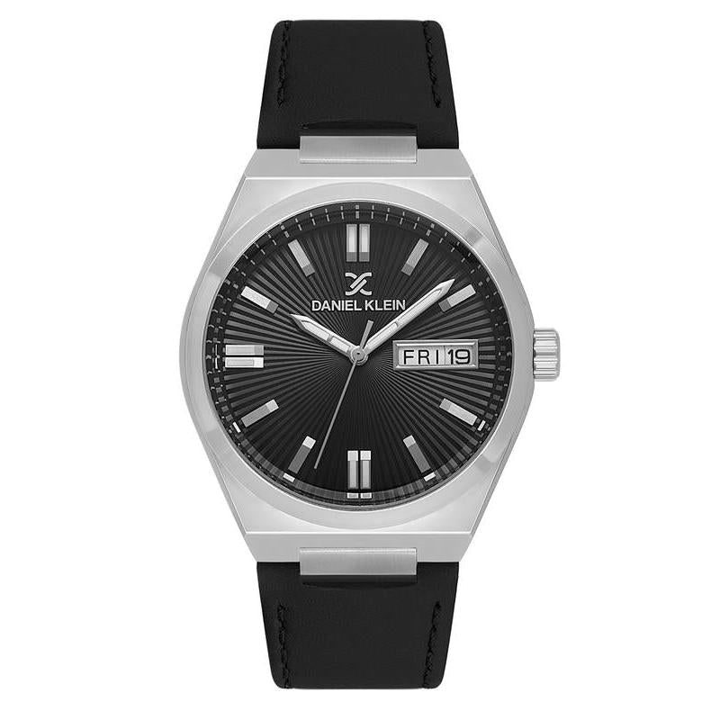 Daniel Klein Men's Round Quartz Watch with Black Dial