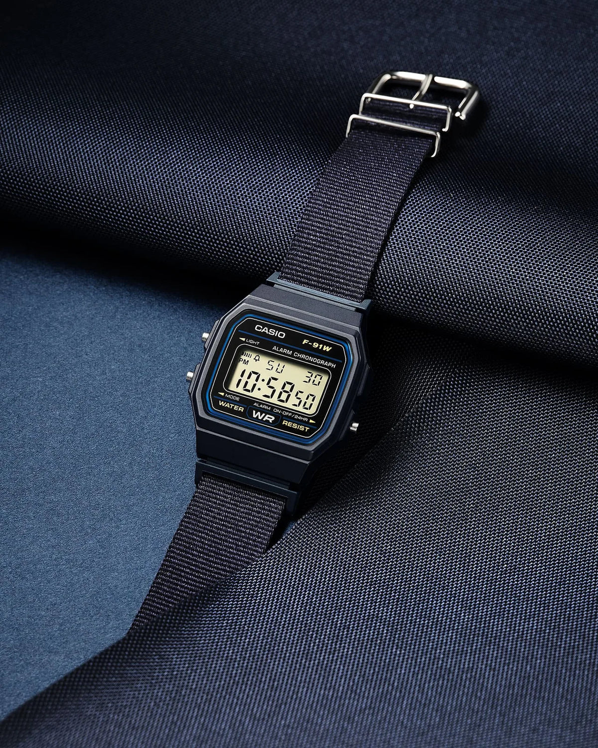 CASIO F-91 BLUE NATO