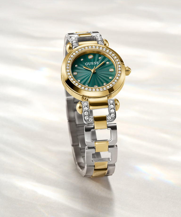 GUESS Ginger Ladies 2-Tone Gold Tone Analog Watch
30mm