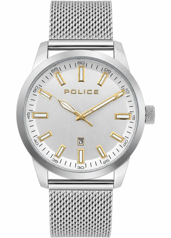 Police Stainless Steel Mesh Strap Watch