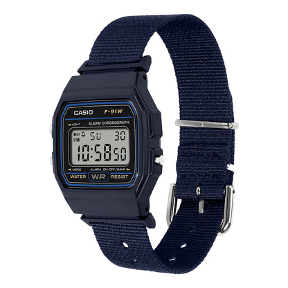 CASIO F-91 BLUE NATO