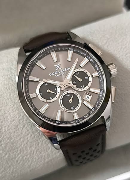 Daniel klein Exclusive leather chrono