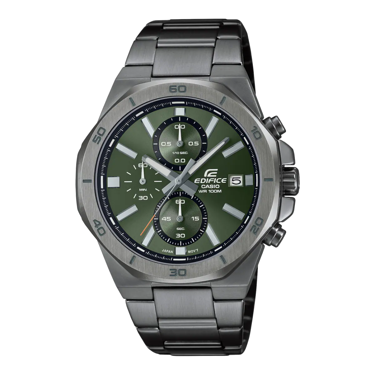 Casio Edifice Chronograph Gun Metal & Olive