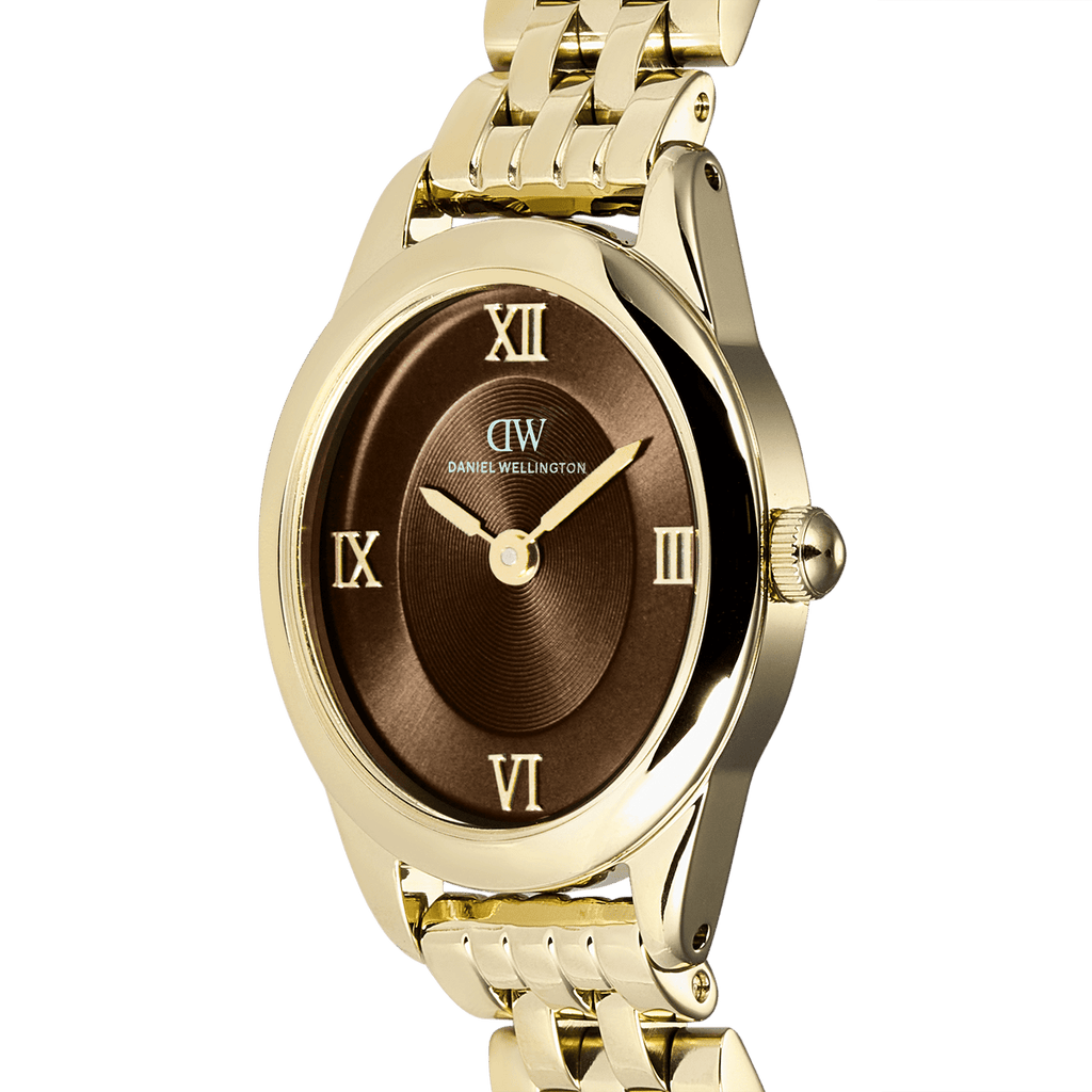 Daniel Wellington Ophelia Mini Beans Link Amber Gold 20mm Women's Watch