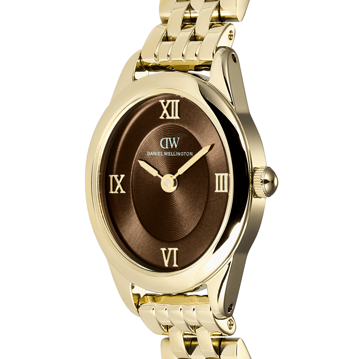Daniel Wellington Ophelia Mini Beans Link Amber Gold 20mm Women's Watch