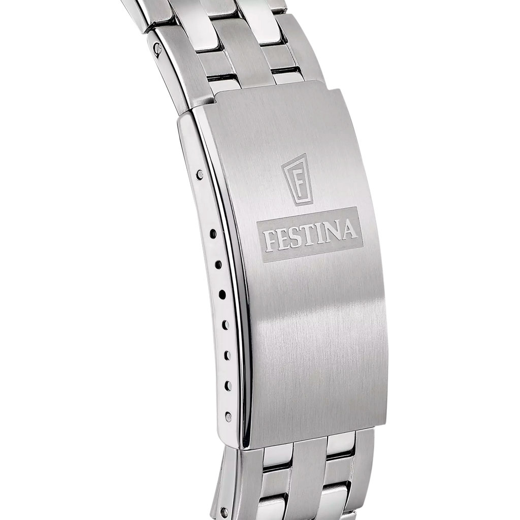 FESTINA CLASSICS WATCH F20357/3 BLUE STEEL STRAP, MEN