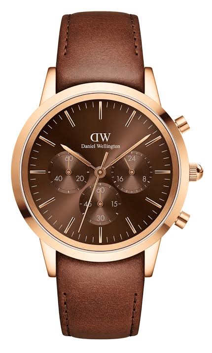 Daniel Wellington iconic Chronograph 42 st Mawes RG Amber