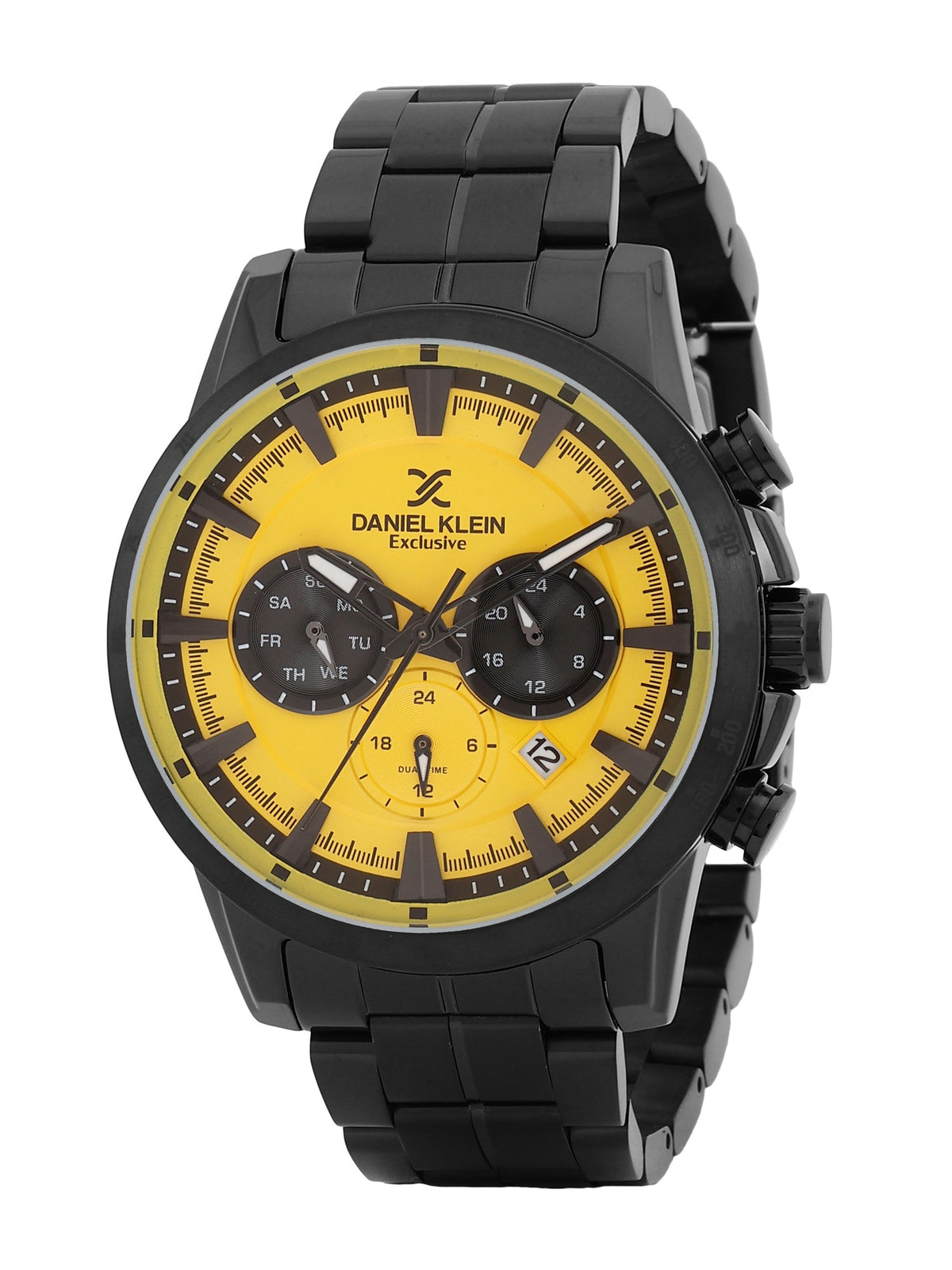 Daniel Klein Exclusive Multi Function Watch Yellow Dial