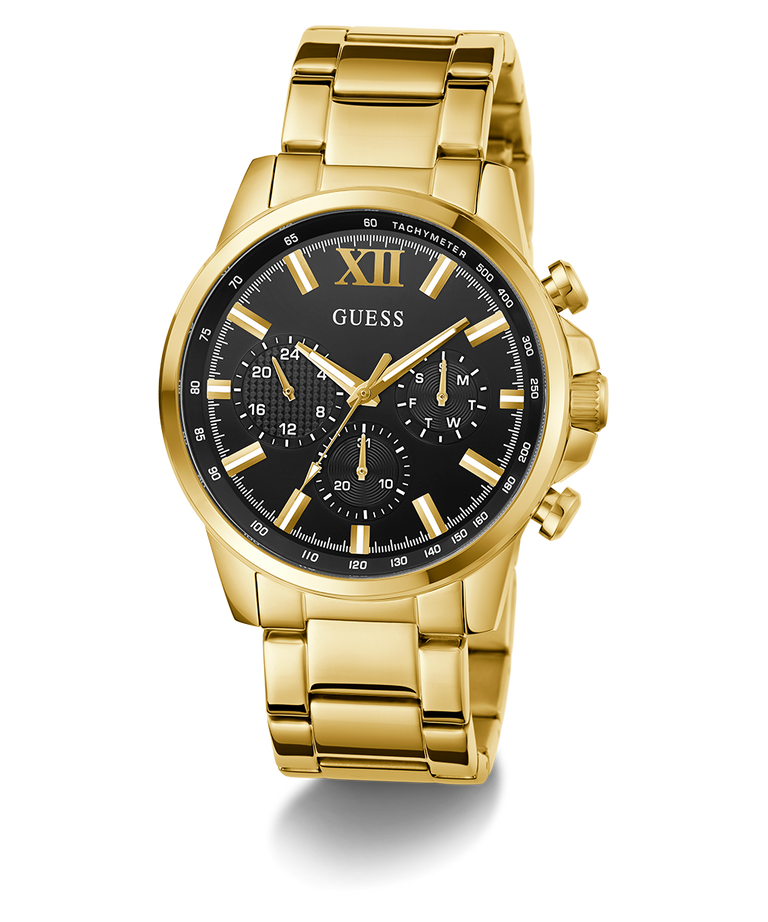 GUESS Mens Gold Tone Multi-function Watch
44mm