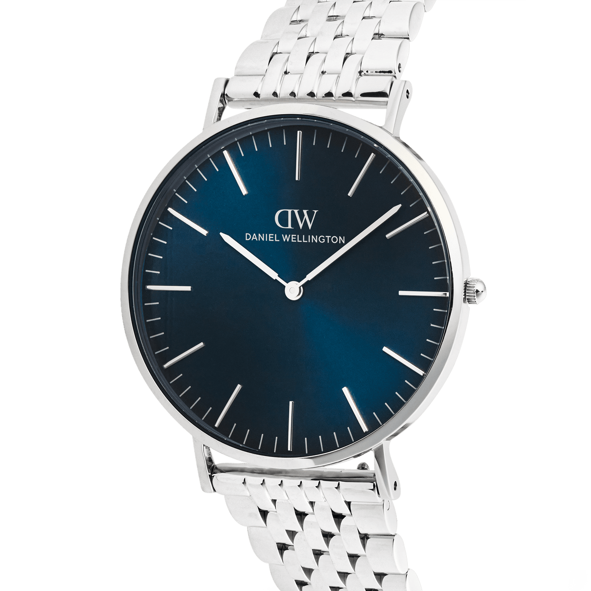 Daniel Wellington Classic 7-Link Arctic Silver 40mm Men's Watch