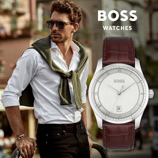 Boss principle prestige brown leather