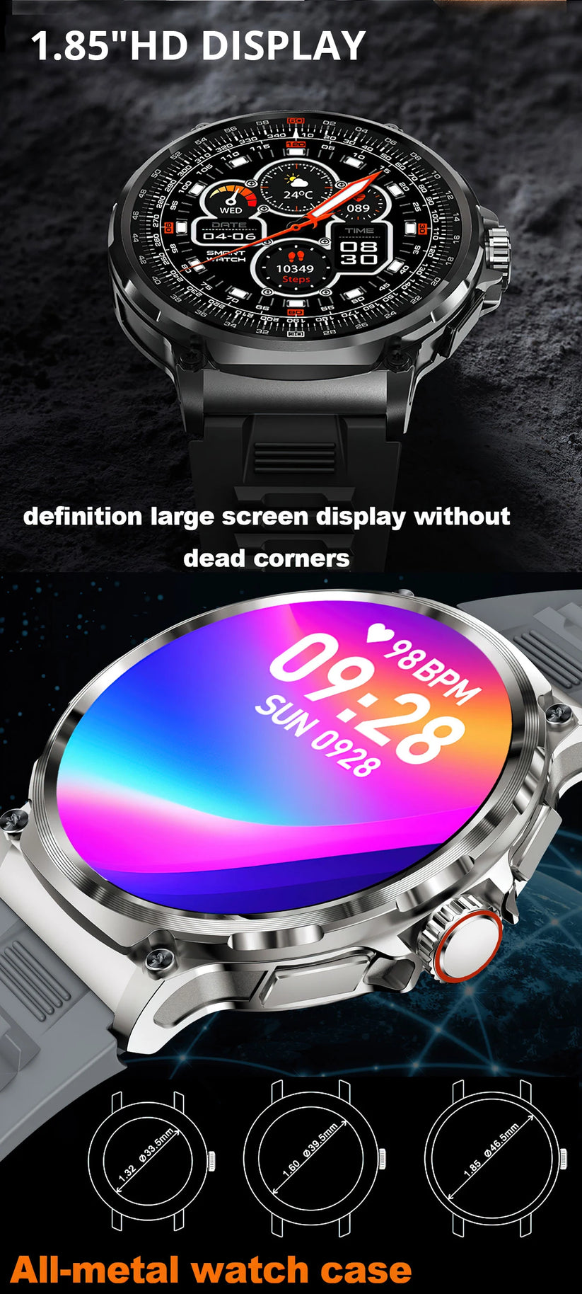Colmi V69 Smart Watch Black
