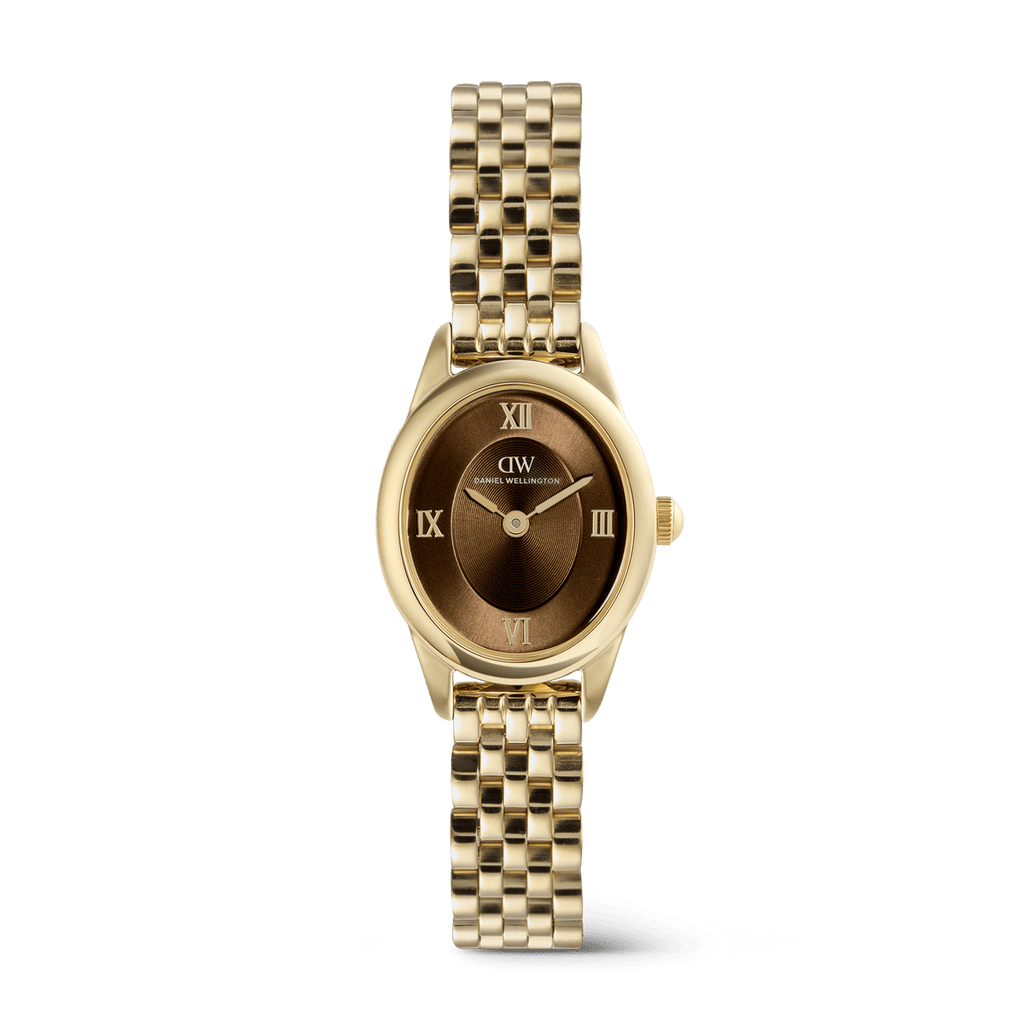 Daniel Wellington Ophelia Mini Beans Link Amber Gold 20mm Women's Watch