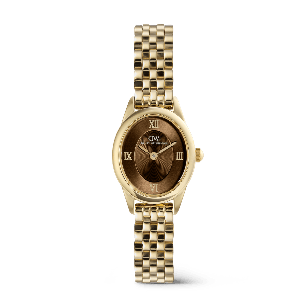 Daniel Wellington Ophelia Mini Beans Link Amber Gold 20mm Women's Watch
