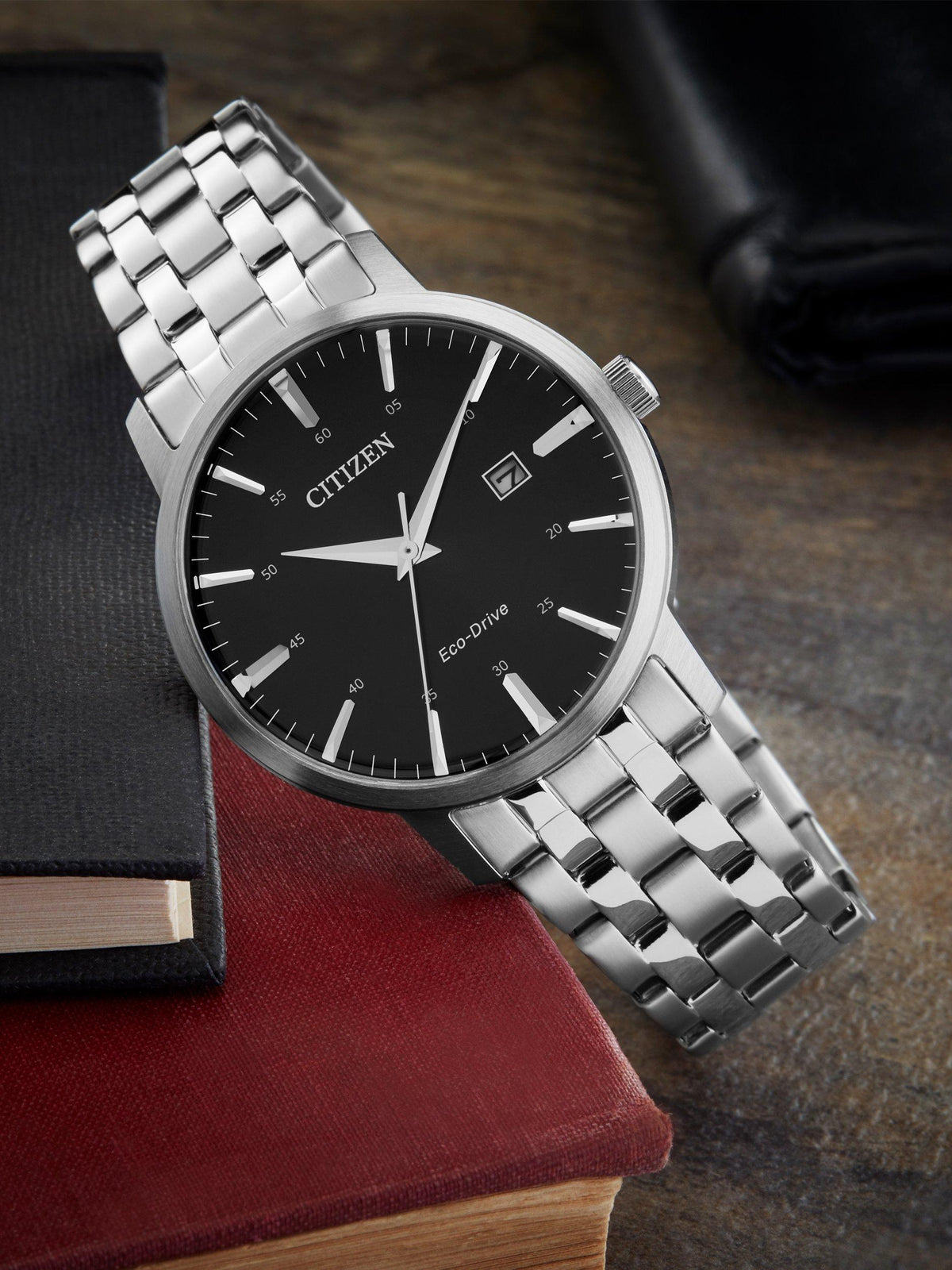 Citizen gents Eco-drive black dial