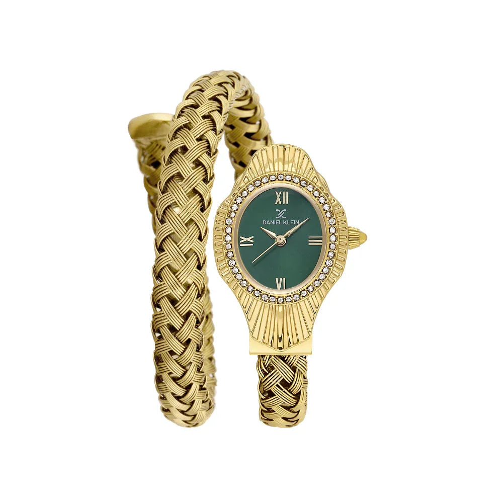 Daniel Klein Premium Ladies Gold Bangle Watch