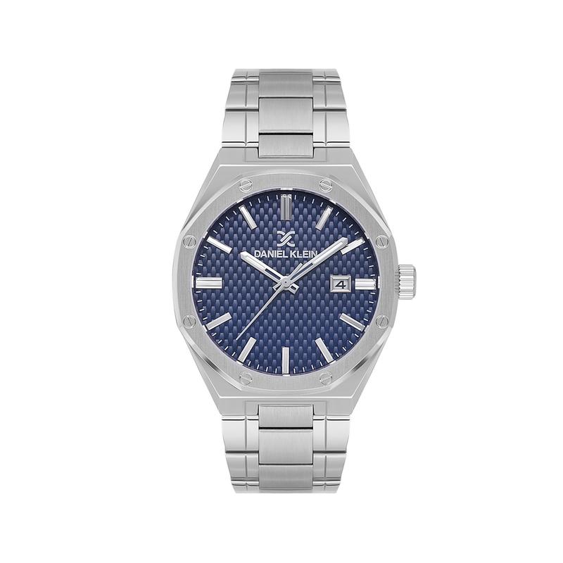 Daniel Klein Premium Men's Round Quartz Watch with Navy Blue Dial