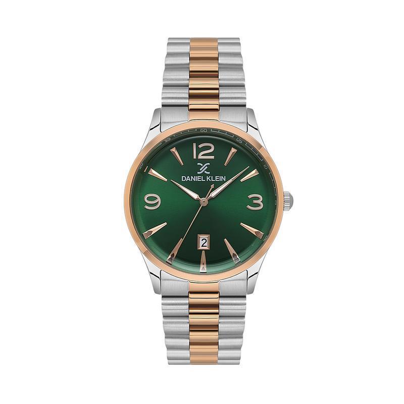 Daniel Klein Premium Men's Round Quartz Watch with Green Dial