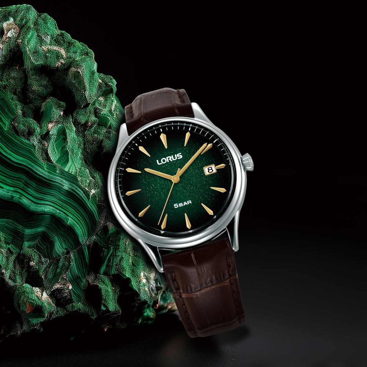 Lorus RS997DX-9 Brown Leather