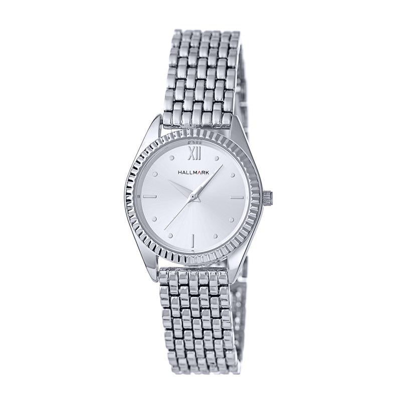 Hallmark ladies silver diamond cut casing