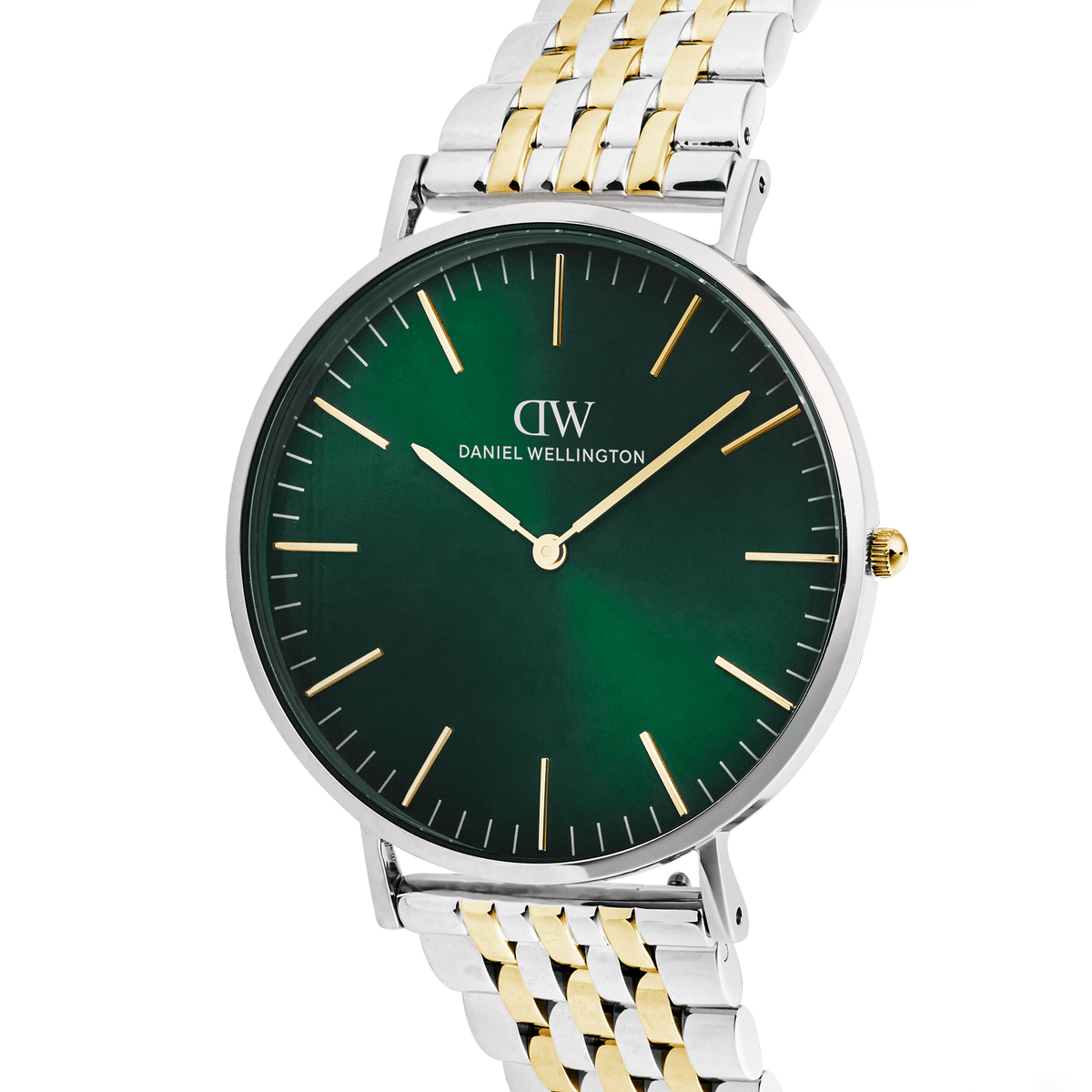 Daniel Wellington Classic 7-Link Emerald Two Tone 40mm Men's Watch