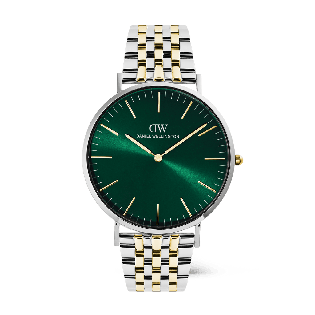 Daniel Wellington Classic 7-Link Emerald Two Tone 40mm Men's Watch