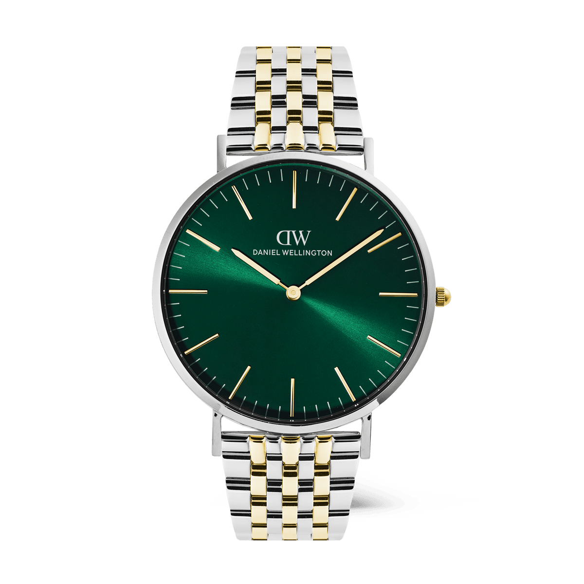 Daniel Wellington Classic 7-Link Emerald Two Tone 40mm Men's Watch