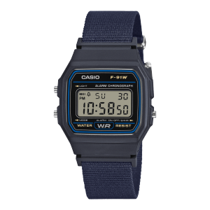 CASIO F-91 BLUE NATO