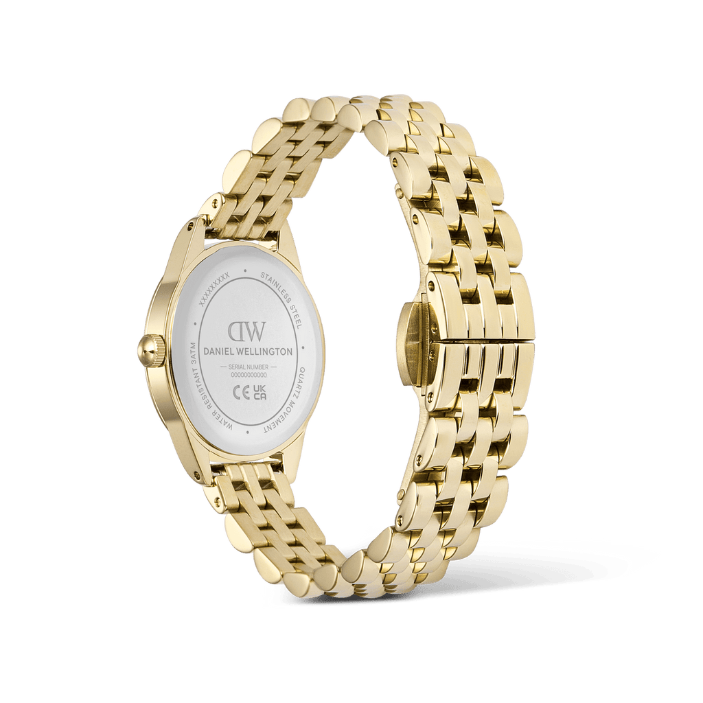 Daniel Wellington Ophelia Mini Beans Link Amber Gold 20mm Women's Watch