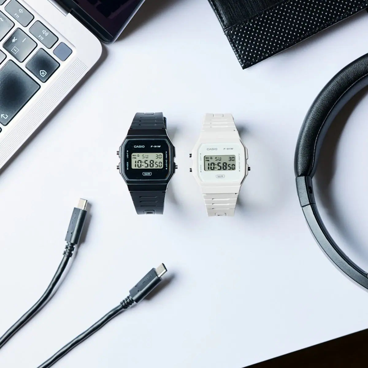 Casio Digital F-91WB-7A