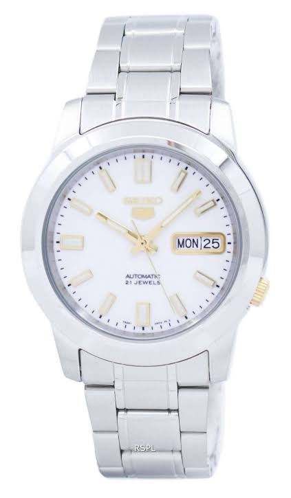 Seiko 5 Gents white dial